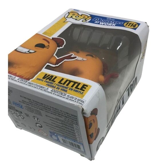 Funko Pop Disney Monsters at work Val Little 1114 vinyl‎ figure new box damage - Picture 5 of 14